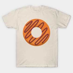 Orange Donut with Chocolate Dip T-Shirt